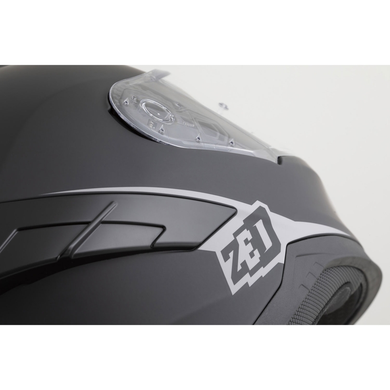 Casco integrale da moto ZED K40 nero opaco-grigio scuro
