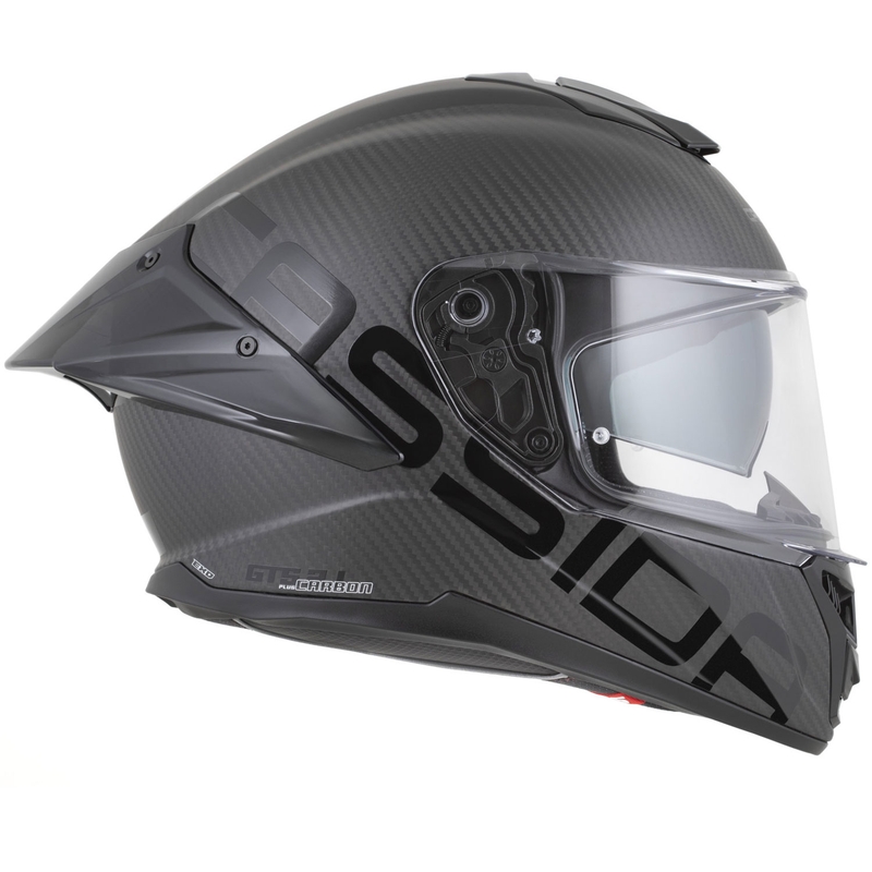 Casco integrale da moto Cassida Integral GTS 2.1 Plus Carbon opaco carbonio-nero-bianco
