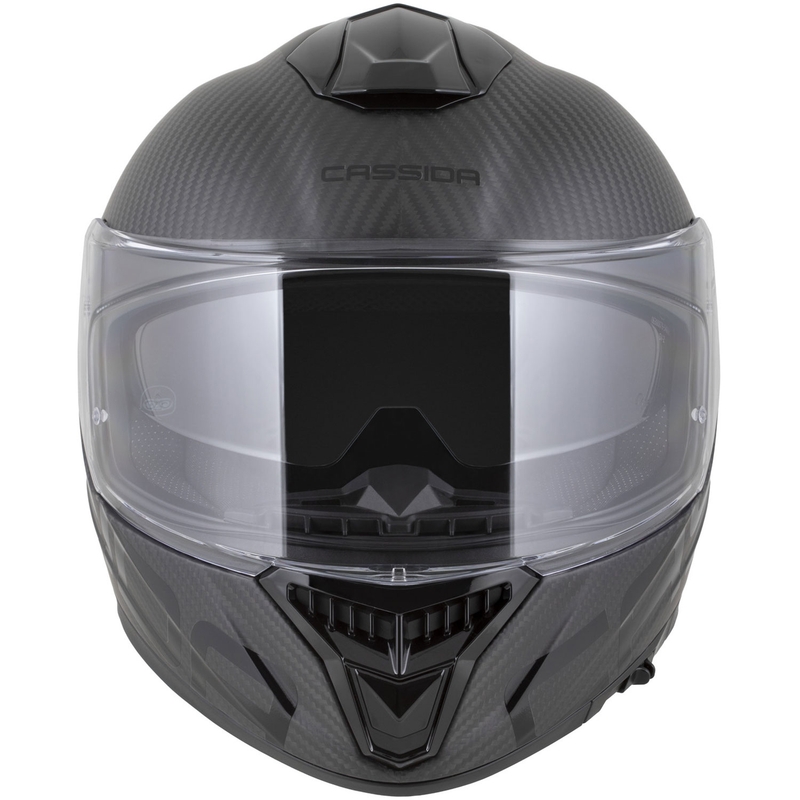 Casco integrale da moto Cassida Integral GTS 2.1 Plus Carbon opaco carbonio-nero-bianco
