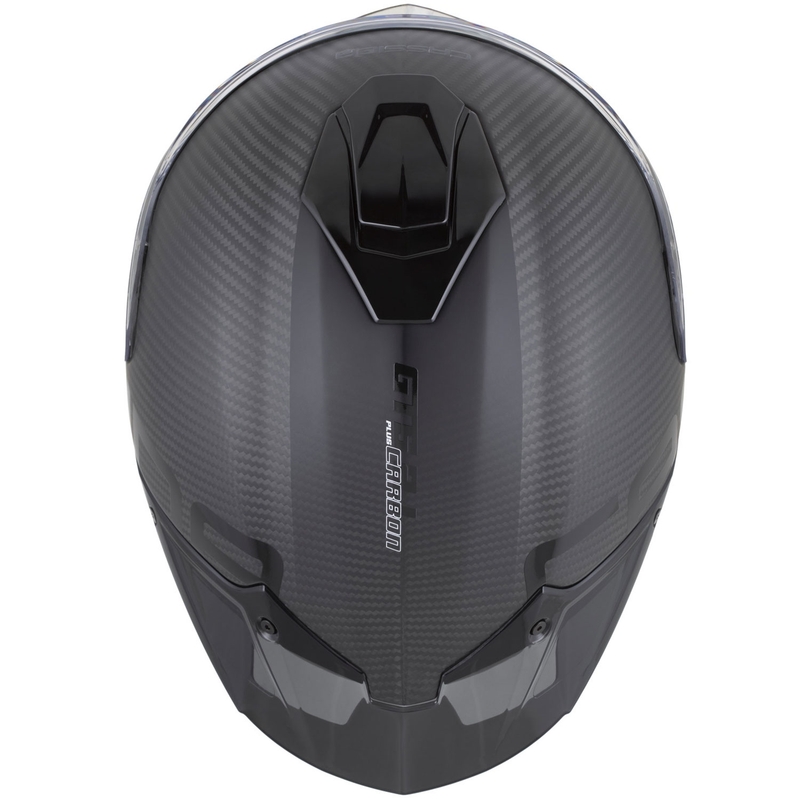 Casco integrale da moto Cassida Integral GTS 2.1 Plus Carbon opaco carbonio-nero-bianco