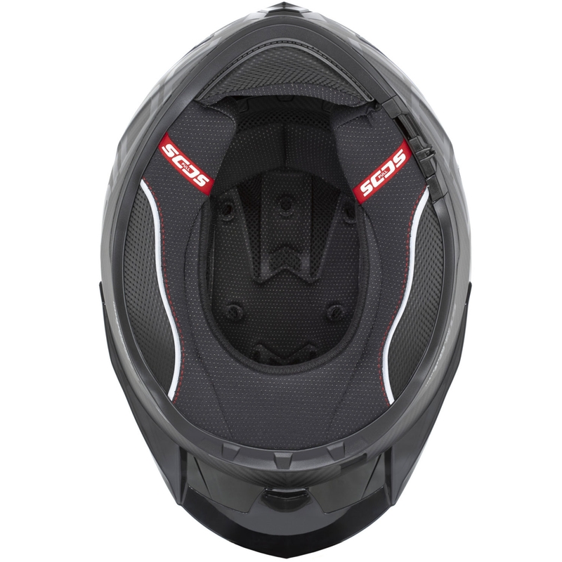 Casco integrale da moto Cassida Integral GTS 2.1 Plus Carbon opaco carbonio-nero-bianco