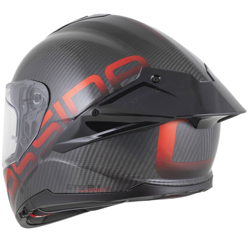 Casco integrale da moto Cassida Integral GTS 2.1 Plus Carbon opaco carbonio-rosso