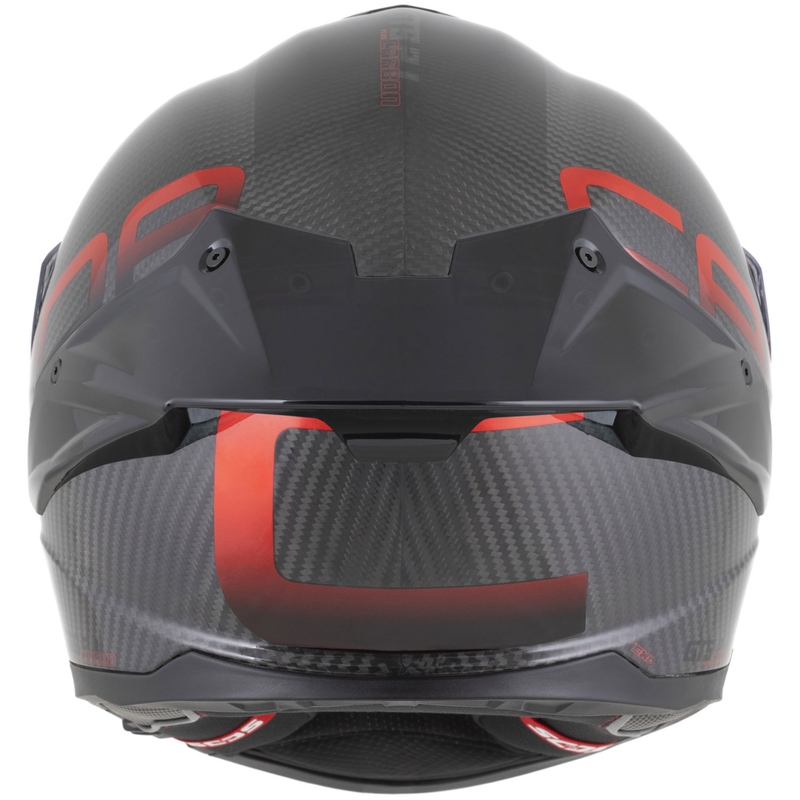 Casco integrale da moto Cassida Integral GTS 2.1 Plus Carbon opaco carbonio-rosso