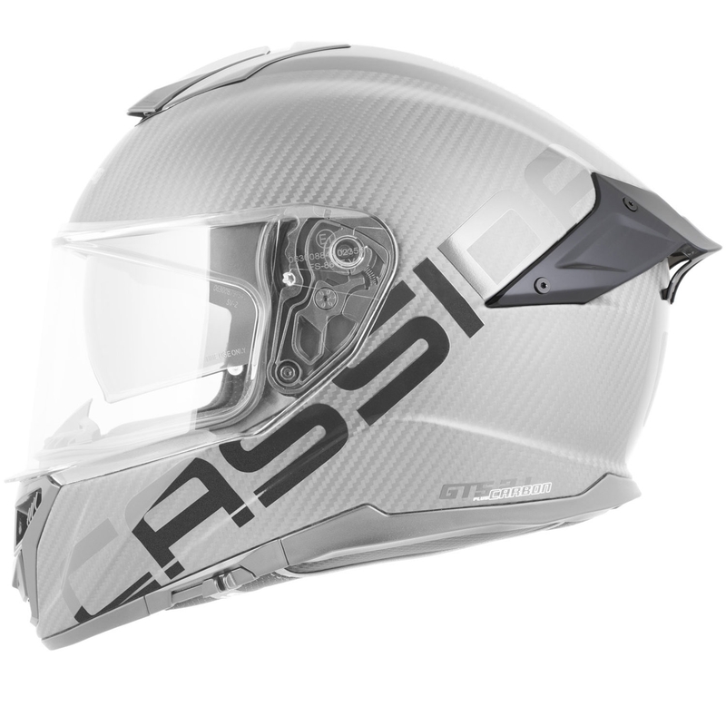 Casco integrale da moto Cassida Integral GTS 2.1 Plus Carbon opaco carbonio-rosso