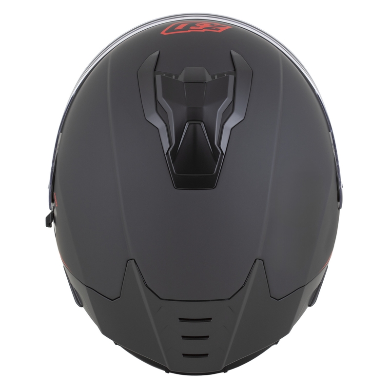 Casco integrale da moto ZED K40 nero opaco-rosso