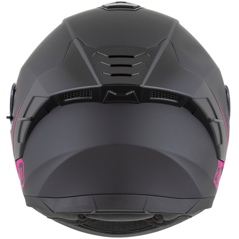 Casco integrale da moto ZED K40 nero opaco-rosa