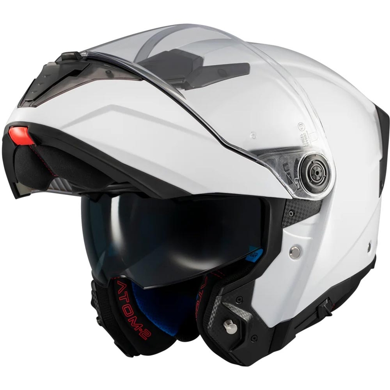 Casco moto modulare MT Atom 2 SV Pure A0 bianco