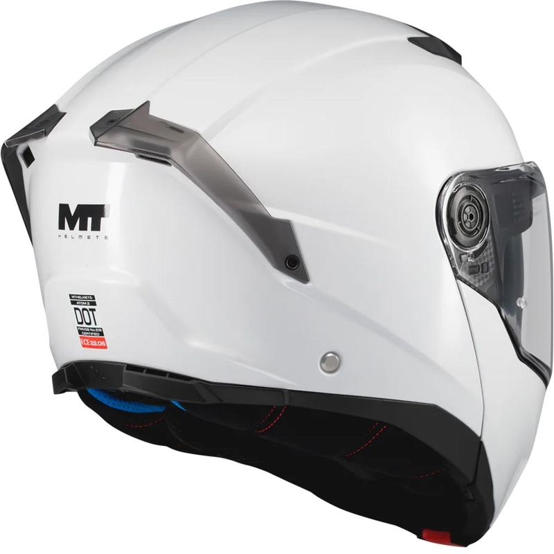 Casco moto modulare MT Atom 2 SV Pure A0 bianco