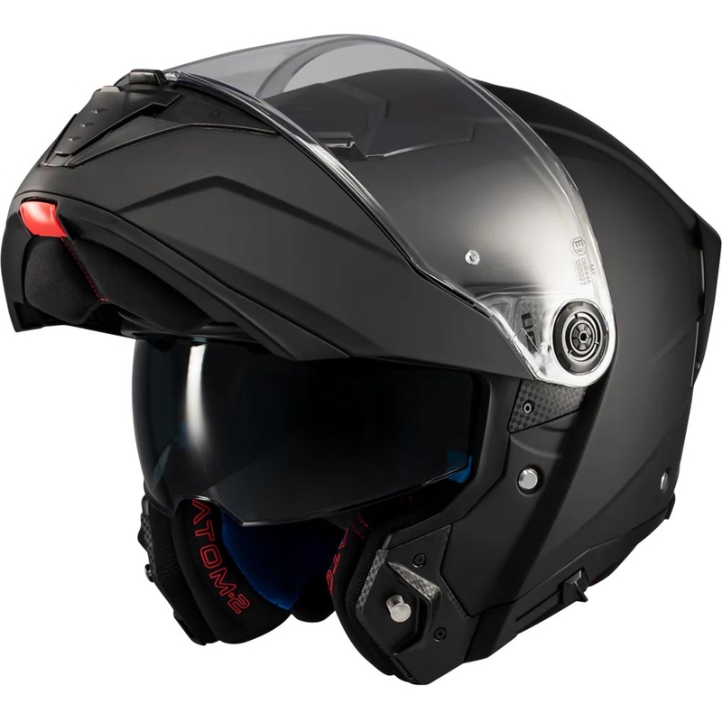 Casco moto modulare MT Atom 2 SV Pure A1 nero opaco