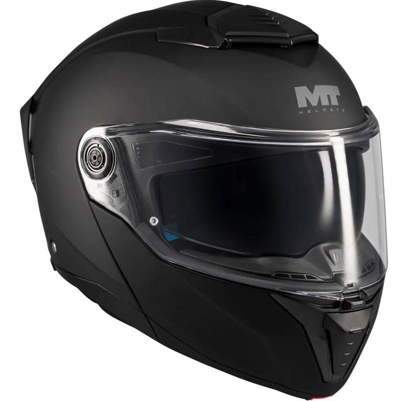 Casco moto modulare MT Atom 2 SV Pure A1 nero opaco