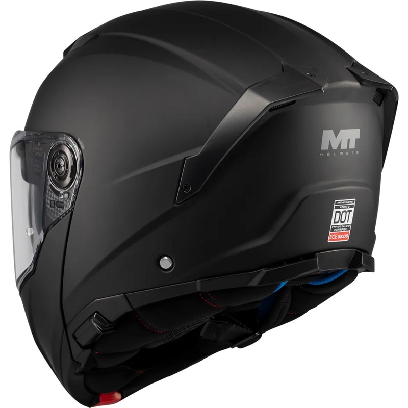 Casco moto modulare MT Atom 2 SV Pure A1 nero opaco