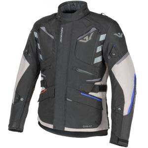 Giacca da moto Ayrton Trail bianco-nero-rosso-blu-grigio