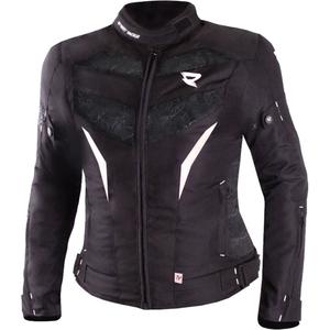 Giacca moto donna Street Racer Rose Nero e Bianco