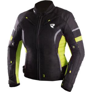 Giacca moto donna Street Racer Betty II nero-giallo fluo