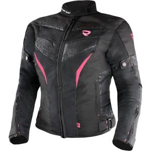 Giacca da moto Street Racer Rose Air nera e rosa da donna