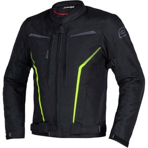 Giacca da moto Ozone Delta IV nero-giallo fluo