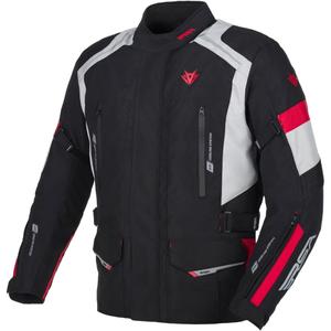 Giacca da moto RSA EXO 2 nero-grigio-rosso
