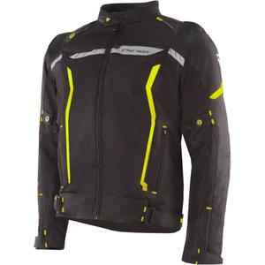 Giacca da moto Street Racer Flex EVO nero-giallo fluo