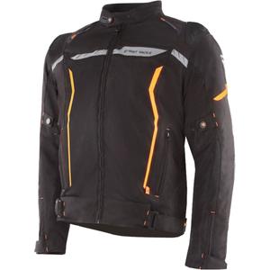 Giacca da moto Street Racer Flex EVO nero-arancio