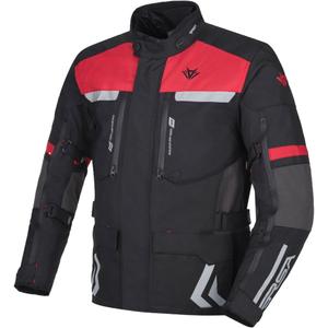 Giacca da moto RSA Storm nero-grigio-rosso