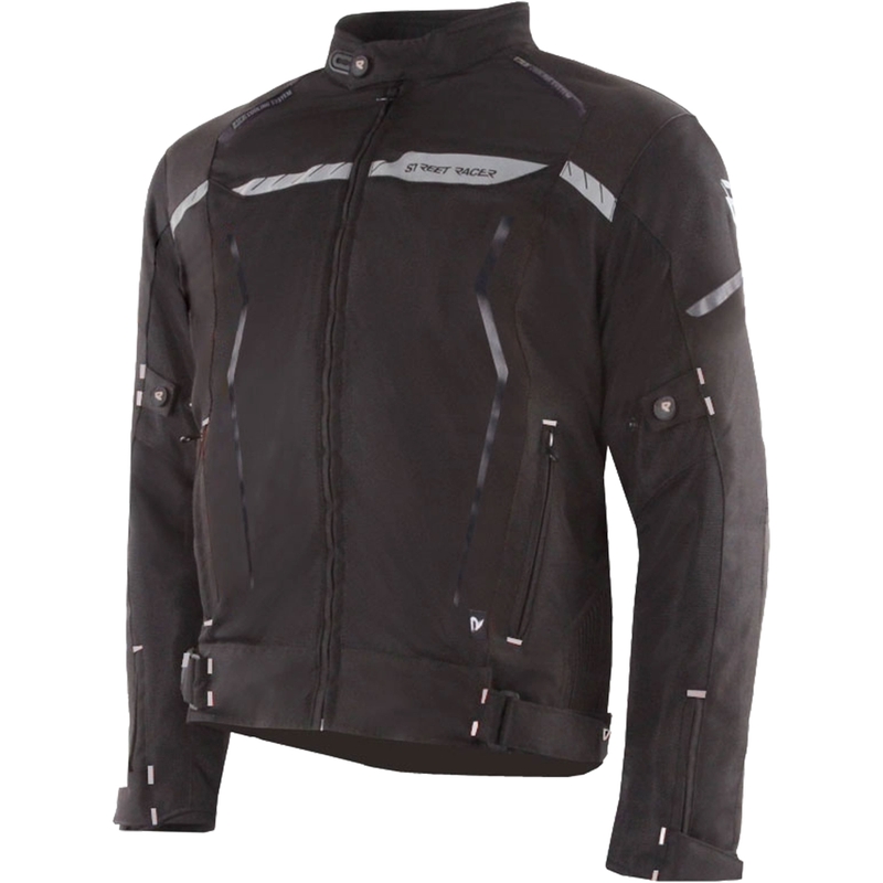 Giacca da moto Street Racer Flex nera
