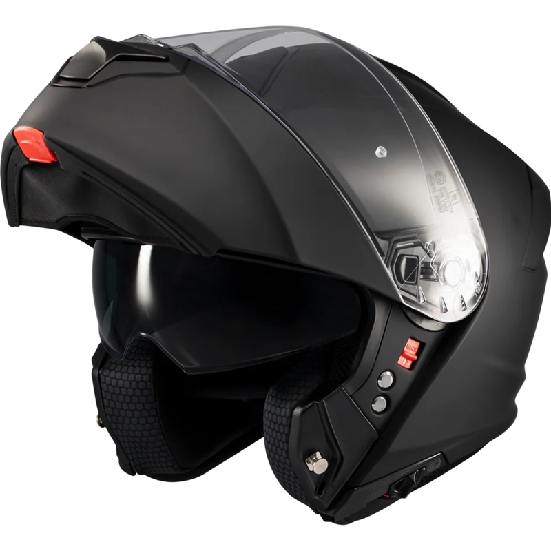 Casco da moto flip-up MT Genesis SV Pure A1 nero opaco