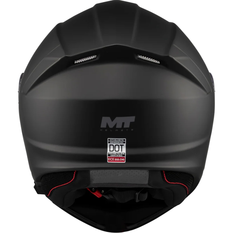 Casco da moto flip-up MT Genesis SV Pure A1 nero opaco