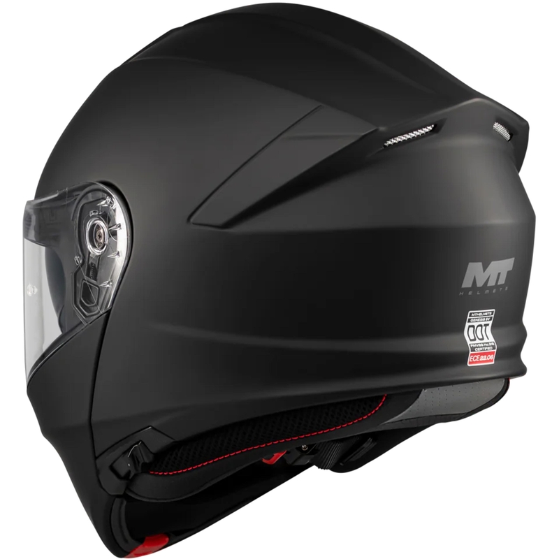 Casco da moto flip-up MT Genesis SV Pure A1 nero opaco