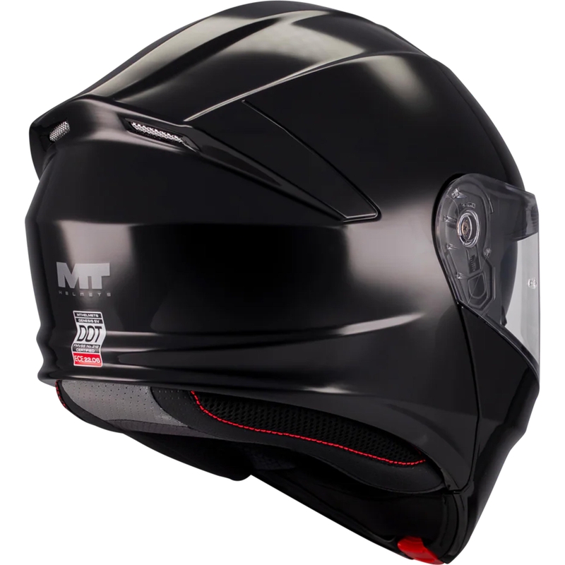 Casco da moto flip-up MT Genesis SV Pure A1 nero