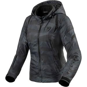 Giacca da moto Revit Flare 2 nero/grigio da donna