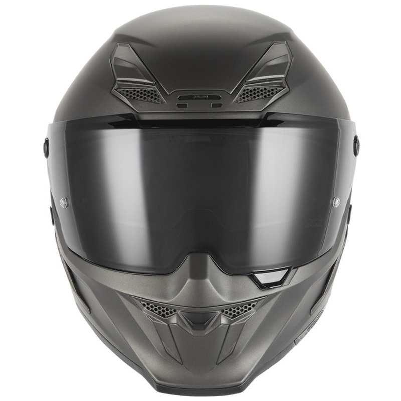 Casco integrale da moto NOX Exclusive Goliath, titanio opaco