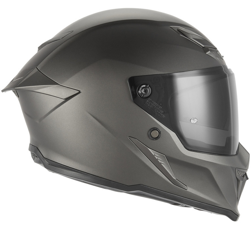Casco integrale da moto NOX Exclusive Goliath, titanio opaco