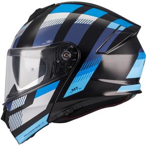 Casco da moto flip-up MT Genesis SV Stroke B7 nero-blu
