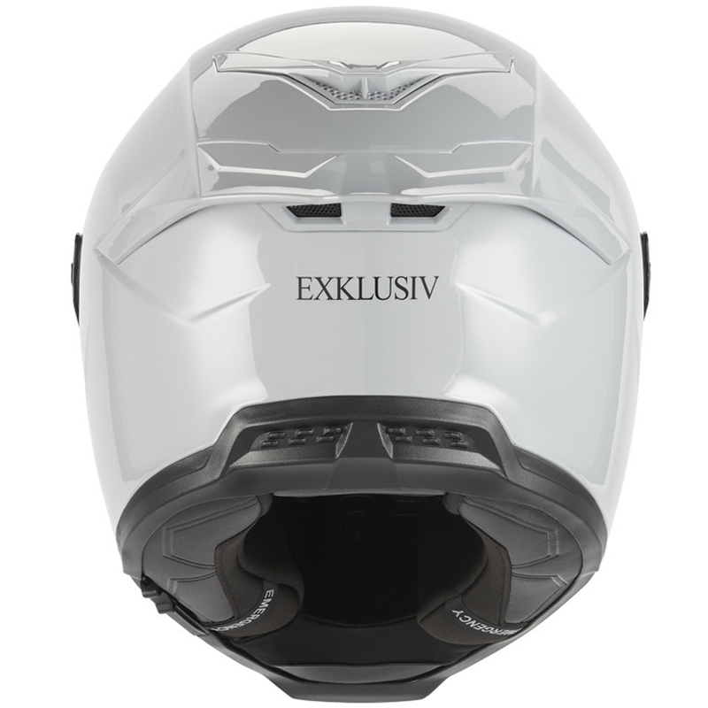Casco integrale da moto NOX Exclusive Goliath grigio-bianco