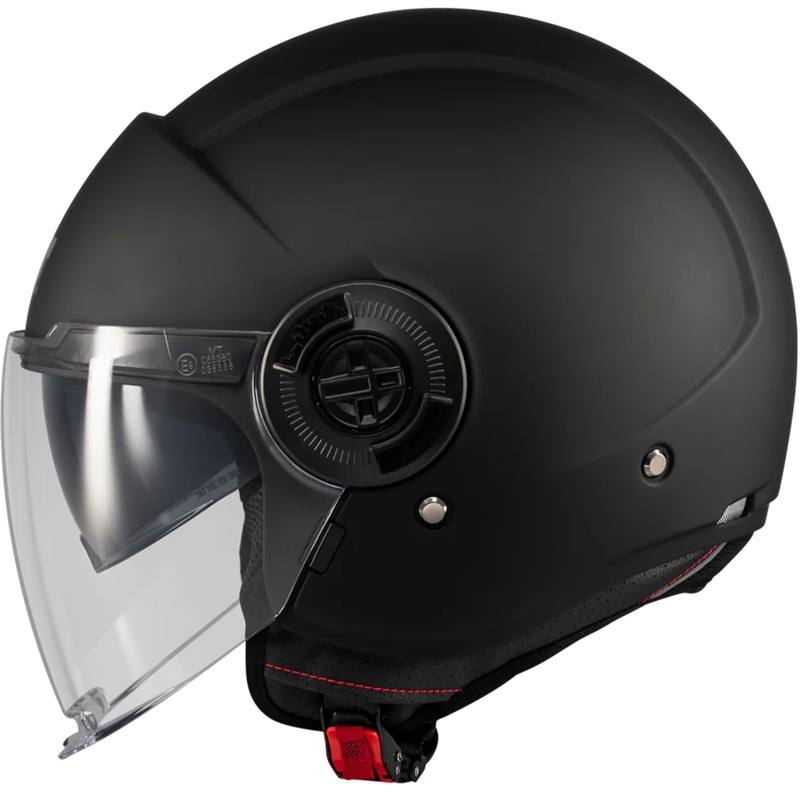 Casco moto jet MT Viale SV S Pure A1 nero opaco