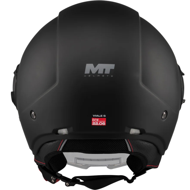 Casco moto jet MT Viale SV S Pure A1 nero opaco
