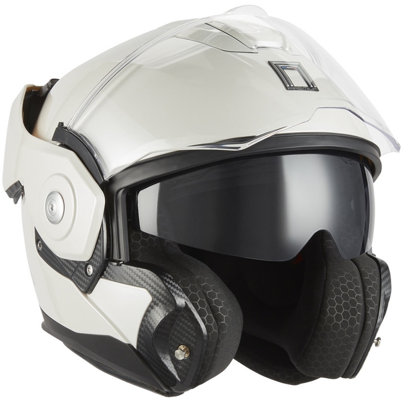 Casco moto apribile NOX PREMIUM Spinner bianco