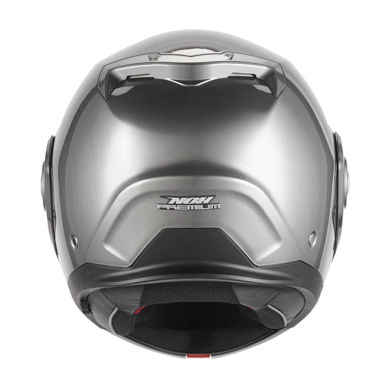 Casco da moto flip-up NOX PREMIUM Spinner, titanio opaco