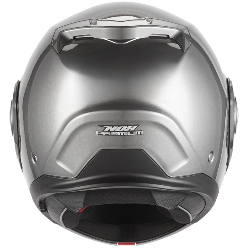 Casco da moto flip-up NOX PREMIUM Spinner, titanio opaco