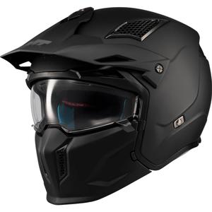 Casco modulare da moto MT Streetfighter SV S Pure A1 nero opaco