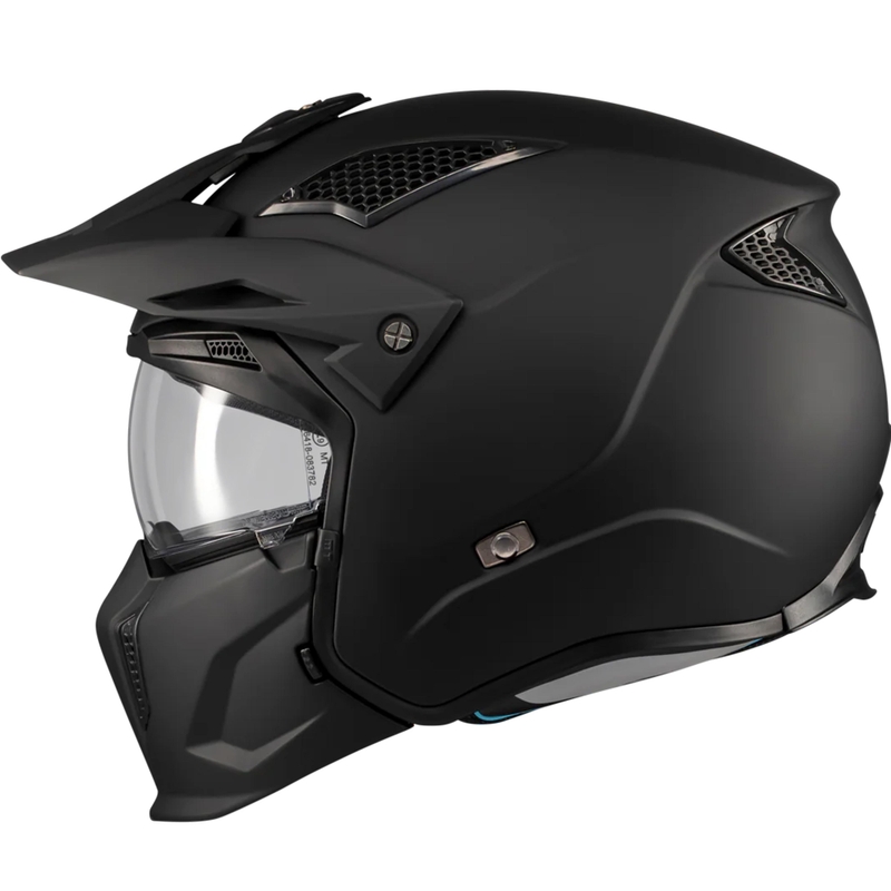 Casco modulare da moto MT Streetfighter SV S Pure A1 nero opaco
