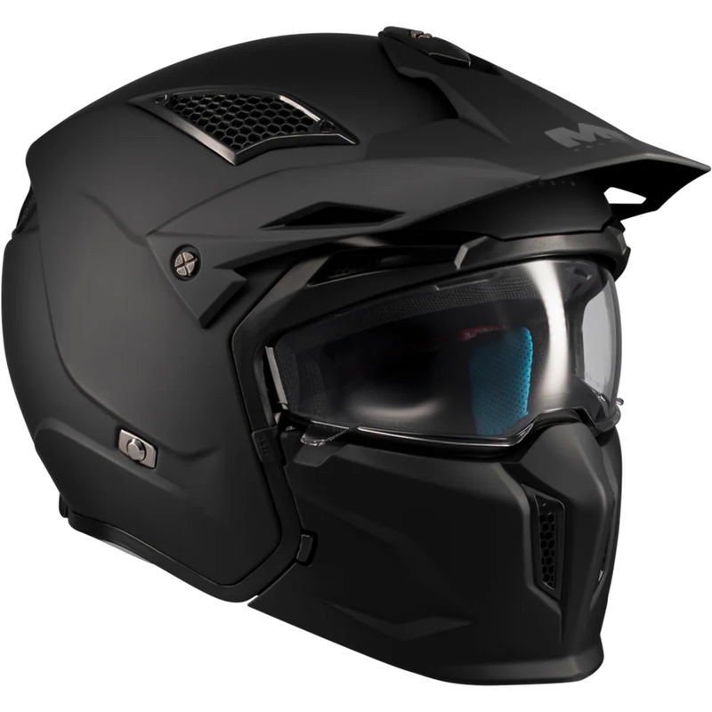 Casco modulare da moto MT Streetfighter SV S Pure A1 nero opaco