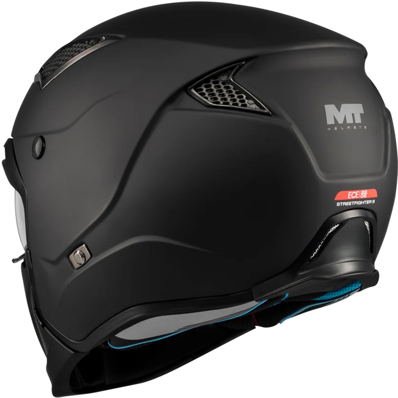 Casco modulare da moto MT Streetfighter SV S Pure A1 nero opaco