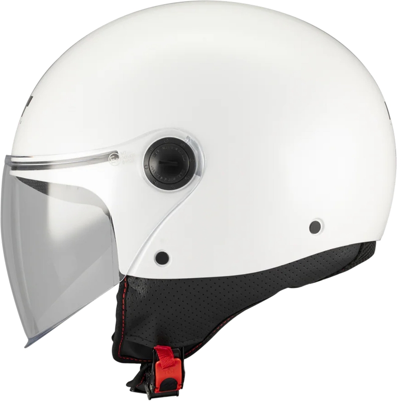 Casco da moto jet MT Street S Pure A0 bianco