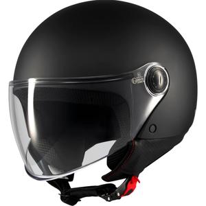 Casco da moto jet MT Street S Pure A1 nero opaco