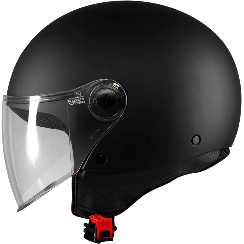 Casco da moto jet MT Street S Pure A1 nero opaco