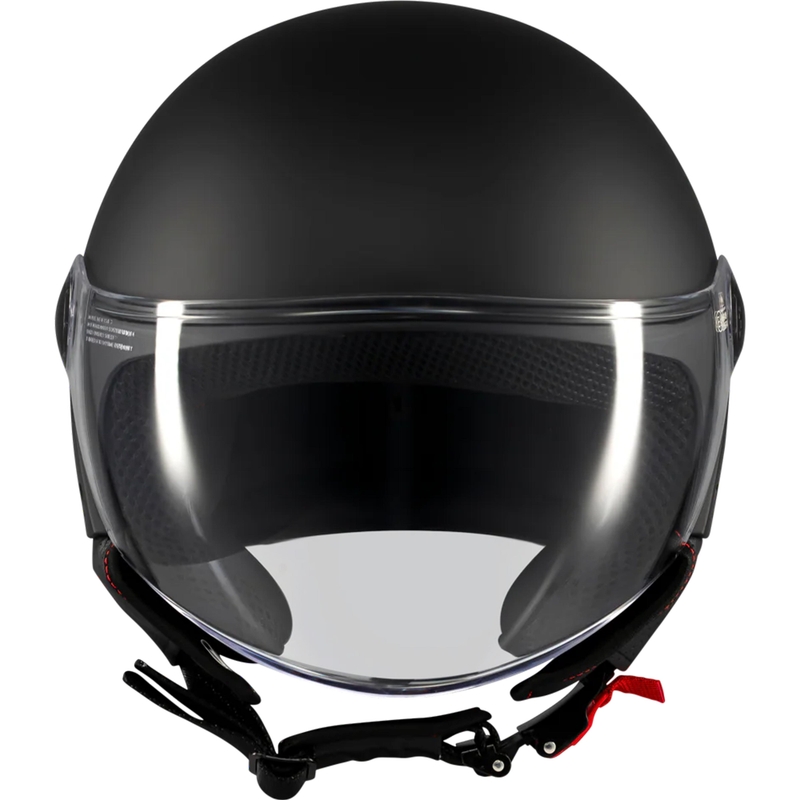 Casco da moto jet MT Street S Pure A1 nero opaco