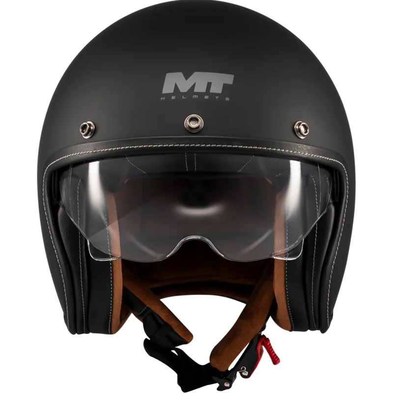 Casco da moto aperto MT Lemans 2 SV S Pure A1 nero opaco