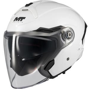 Casco da moto jet MT Cosmo SV Pure A0 bianco