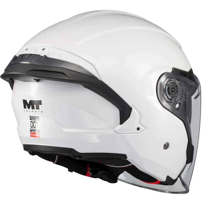Casco da moto jet MT Cosmo SV Pure A0 bianco